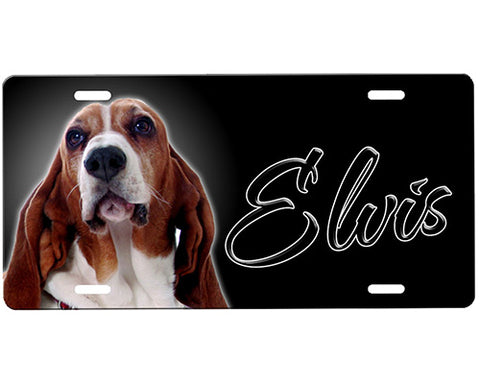 Basset Hound License Plate