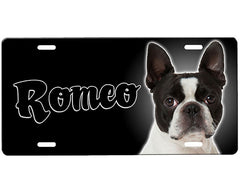 Boston Terrier License Plate