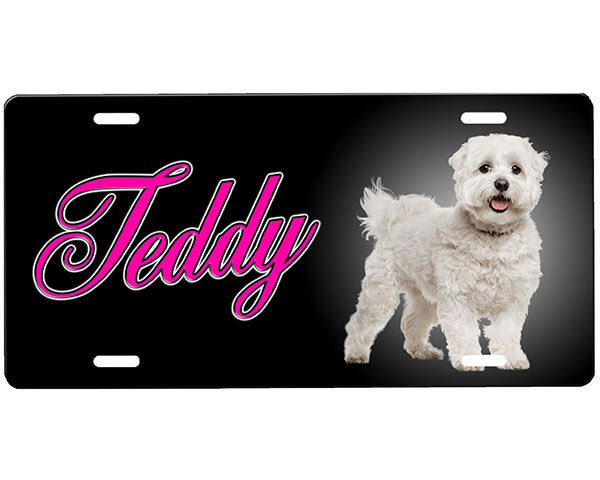 Bichon Frise License Plate