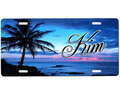 Beach Scene License Plate