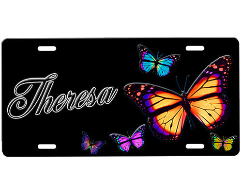 Butterflies License Plate