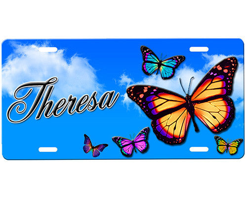 Butterfly License Plate