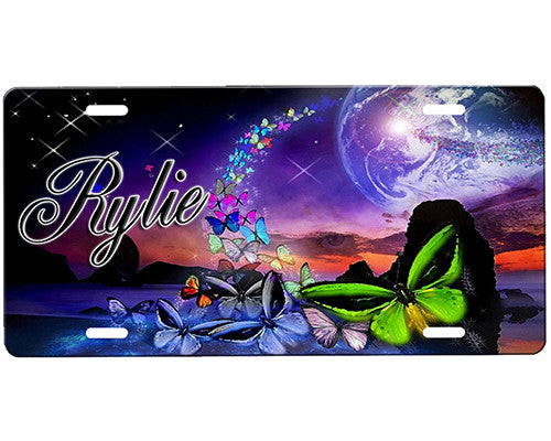 Butterflies License Plate