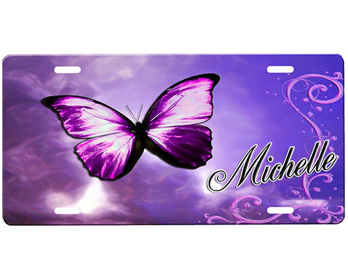 Butterfly License Plate