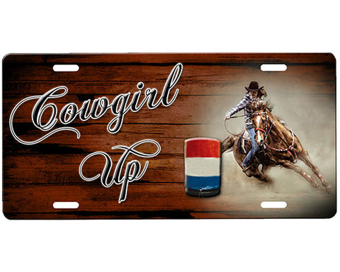 Barrel Racer License Plate