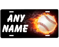 Baseball License Plate