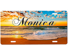 Beach Scene License Plate