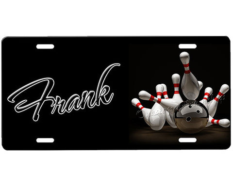 Bowling License Plate