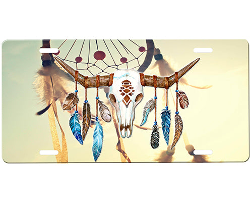 Cow Skull License Plate