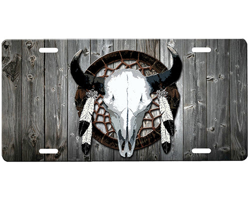 Cow Skull License Plate