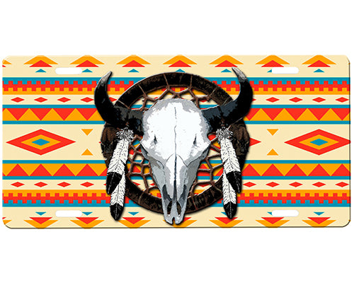 Cow Skull License Plate