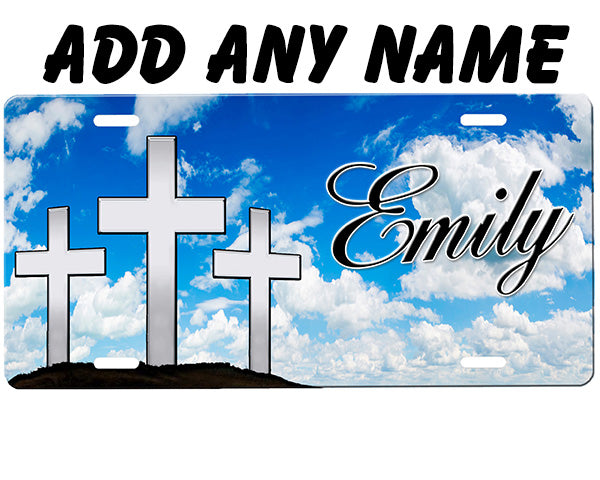 Crosses License Plate