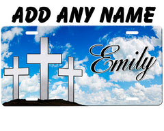 Crosses License Plate