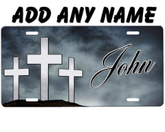 Crosses License Plate