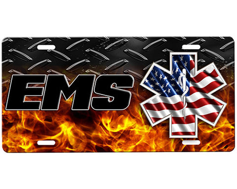 EMS License Plate