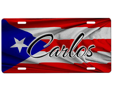 Puerto Rican Flag License Plate