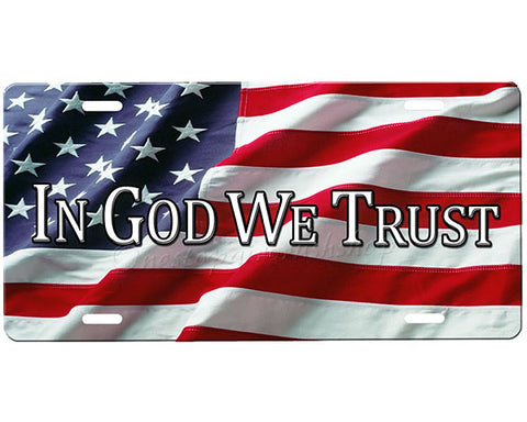 In God We Trust License Plate