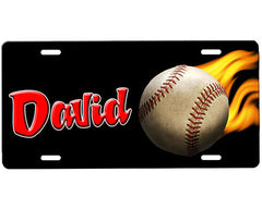 Baseball License Plate