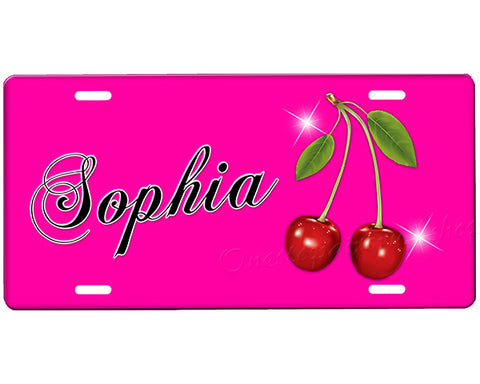 Cherries License Plate