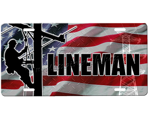 Lineman License Plate