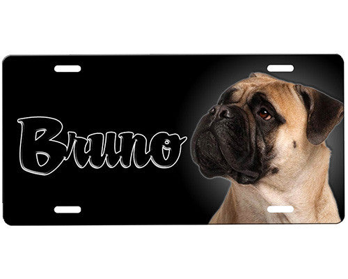 Bullmastiff License Plate