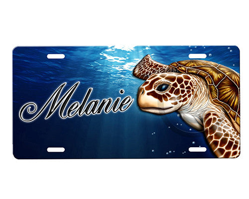 Sea Turtle License Plate
