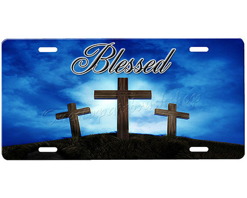 Crosses License Plate