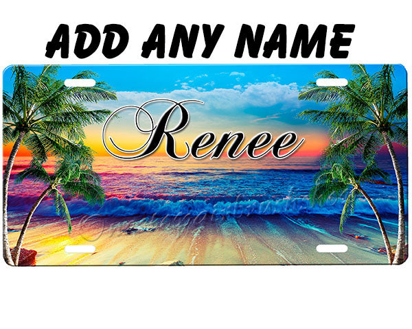 Beach License Plate