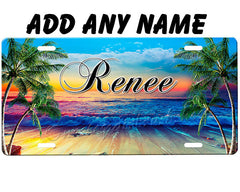 Beach License Plate