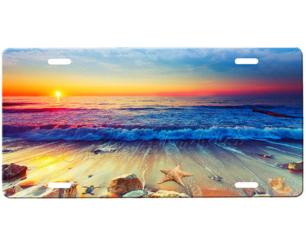 Beach License Plate
