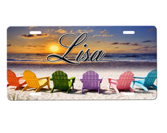 Beach Chairs License Plate