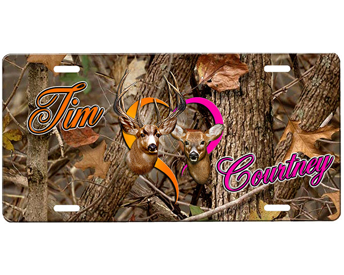 Buck and Doe License Plate