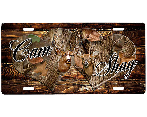 Buck and Doe License Plate