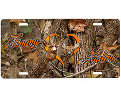 Buck and Doe License Plate