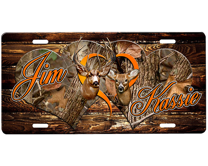 Buck and Doe License Plate