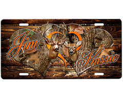 Buck and Doe License Plate
