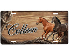Horses License Plate