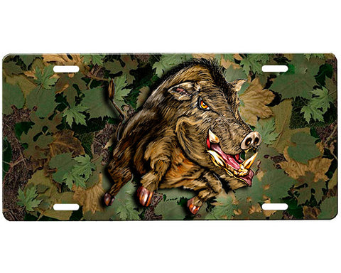 Boar Hog License Plate