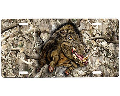 Boar Hog License Plate