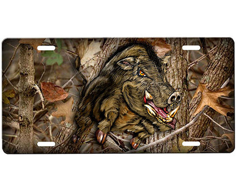Boar Hog License Plate