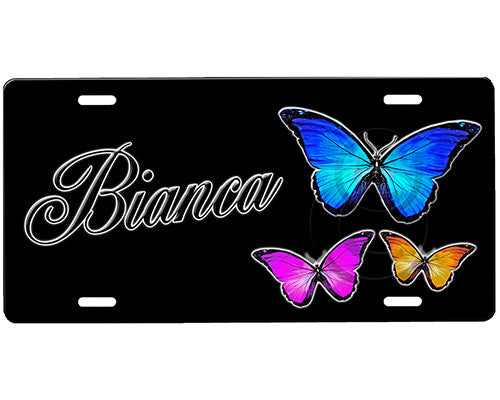 Butterflies License Plate
