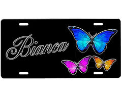 Butterflies License Plate