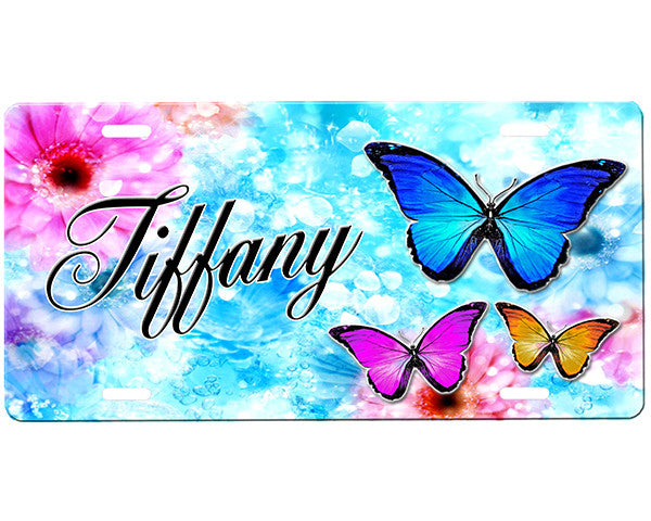 Butterflies License Plate