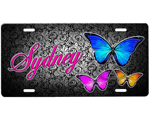 Butterflies License Plate