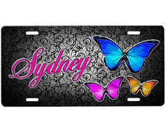 Butterflies License Plate