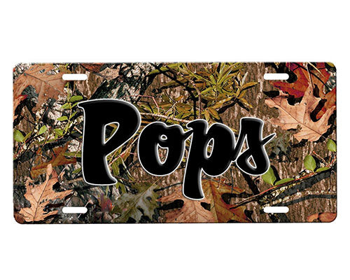 Camouflage License Plate