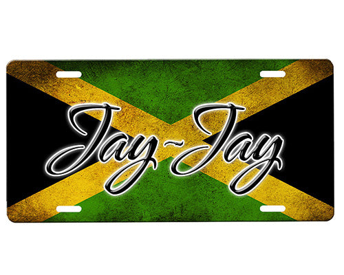 License Plate Screw Jamaica Flag Car License Plate Frame Chrome Plated Plastic Tag License Plate Frames - Foto 4