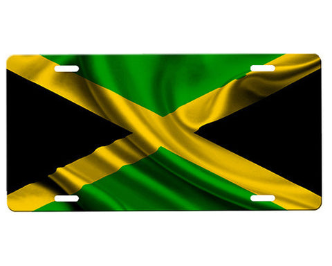 Jamaican Flag License Plate