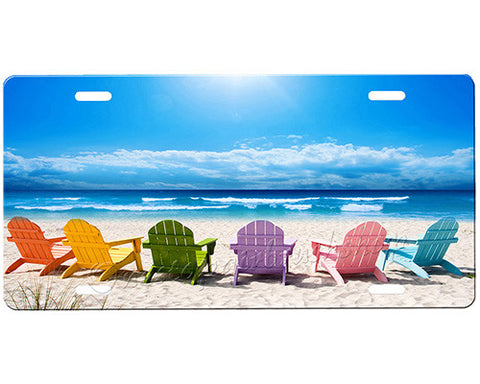 Beach Chairs License Plate
