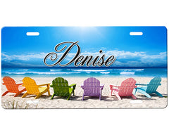 Beach Chairs License Plate